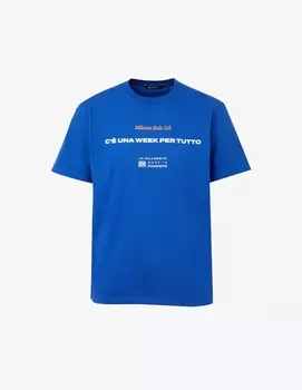 Футболка Blu Klein C' Una Week Per Tutto Rinascente, цвет Blu Klein