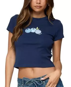 Футболка "Bluberry Patch" Edikted, синий