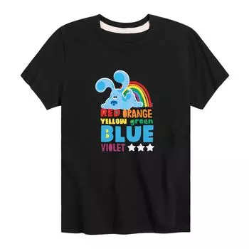 Футболка Blues Clues с рисунком радужных цветов для мальчиков 8–20 лет Licensed Character