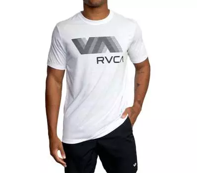 Футболка Blur Athletic белого цвета RVCA