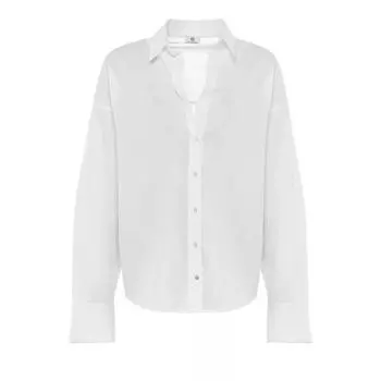 Футболка bluse wide white Adriano Goldschmied, белый