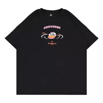 Футболка boards co. logo t-shirt 'black' Converse, черный