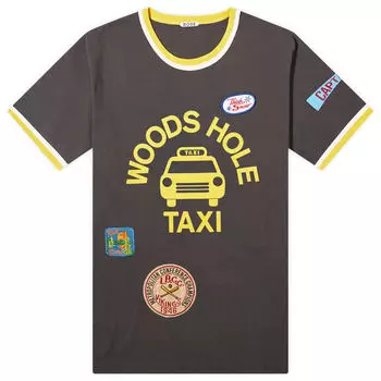 Футболка Bode Discount Taxi Patch T-Shirt, цвет Black & Multi