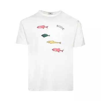 Футболка Bode Fish, кремовая