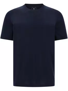 Футболка Boggi Milano из трикотажной шерсти мериноса, синий