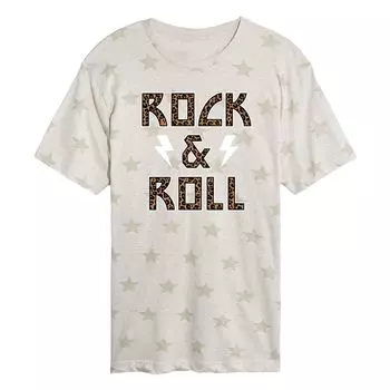 Футболка бойфренда премиум-класса Rock Roll для юниоров Licensed Character, бежевый