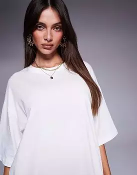 Футболка бойфренда River Island белого цвета