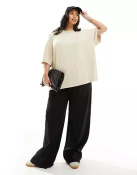 Футболка бойфренда с карманами ASOS DESIGN Curve