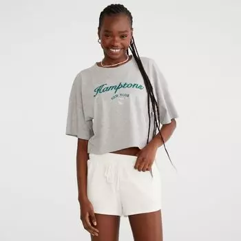 Футболка бойфренда-юниора Aeropostale, цвет light heather grey