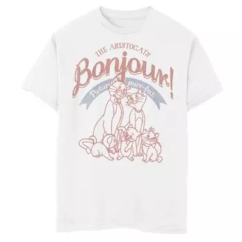 Футболка Bojour Picture Purrfect для мальчиков 8–20 лет Disney's Aristocats с рисунком Disney