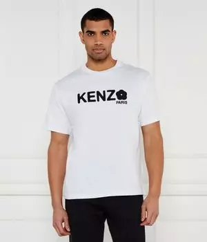 Футболка боке цветок 2.0 Oversize fit Kenzo, белый