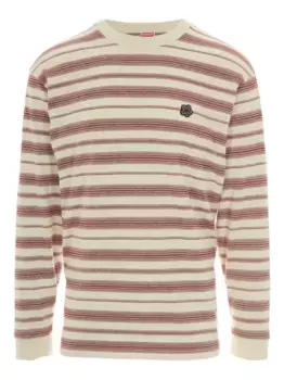 Футболка Boke Flower в полоску с цветочным декором KENZO, красный