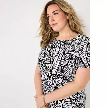 Футболка больших размеров Croft & Barrow Essential с круглым вырезом Croft & Barrow, белый