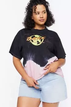 Футболка больших размеров DARE International с графическим рисунком Forever 21, черный