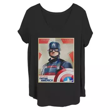 Футболка больших размеров для юниоров Marvel «Сокол и Зимний солдат» с Джоном Ф. Уокером Licensed Character, черный