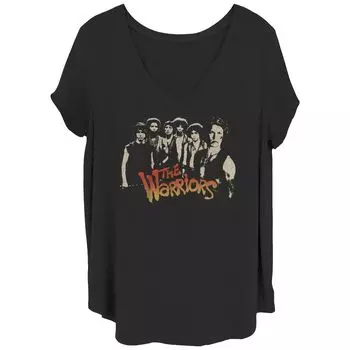 Футболка больших размеров для юниоров The Warriors Group Shot с логотипом и графическим рисунком Licensed Character