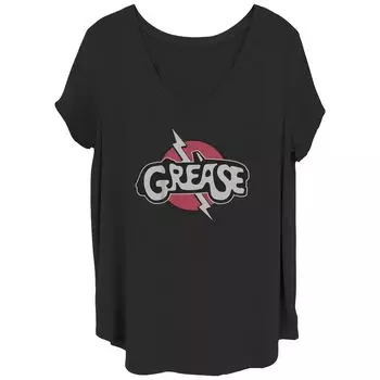Футболка больших размеров с логотипом Grease Title и графическим рисунком молний для юниоров Licensed Character