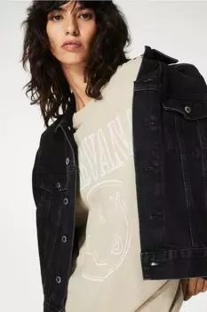 Футболка больших размеров с принтом H&M