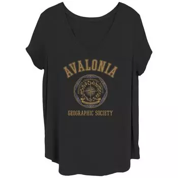 Футболка больших размеров с рисунком Disney's Strange World для юниоров Avalonia Geographic Society Licensed Character