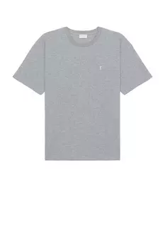 Футболка большого бордового цвета Saint Laurent, желтый/синий