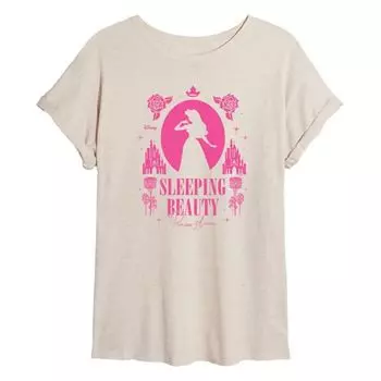 Футболка большого размера для подростков «Принцесса Спящая Красавица» Disney, бежевый