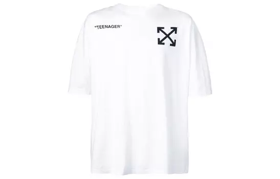 Футболка большого размера Flamed Bart Off-White