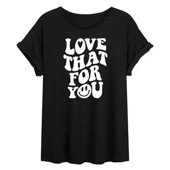 Футболка большого размера Junior's Love That For You Licensed Character