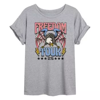 Футболка большого размера Juniors Freedom Tour 1776 Unbranded, серый