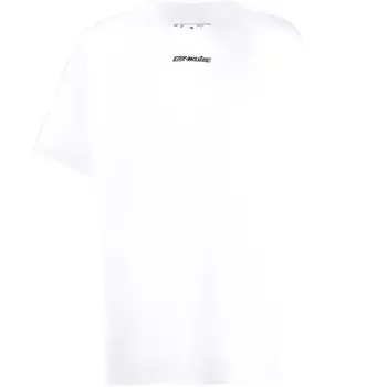 Футболка большого размера Marker Red Arrows Off-White, белый