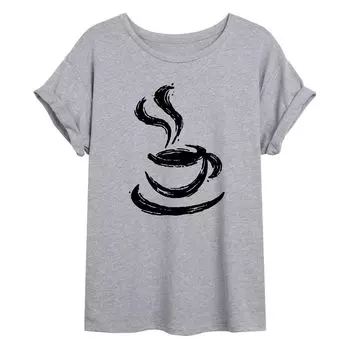 Футболка большого размера с графическим рисунком Paintbrush Coffee для детей Licensed Character