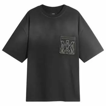 Футболка большого размера с контуром Ma Amiri, черный