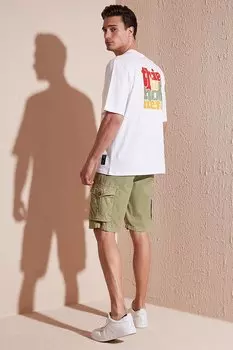 Футболка большого размера с круглым вырезом из 100 % хлопка с принтом на спине 5902636 Buratti