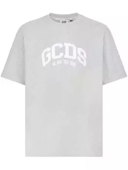 Футболка большого размера с логотипом GCDS, серый