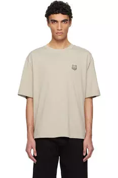 Футболка большого размера с нашивкой в виде головы лисы Off-White Maison Kitsun