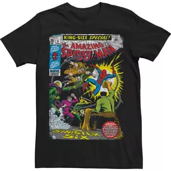 Футболка большого размера с обложкой комиксов Big & Tall Marvel The Amazing Spider-Man Licensed Character
