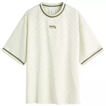 Футболка большого размера с принтом лисы из жаккарда Maison kitsune Maison Kitsun, синий