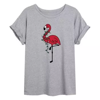 Футболка большого размера с рисунком Flamingo Holiday для юниоров Licensed Character