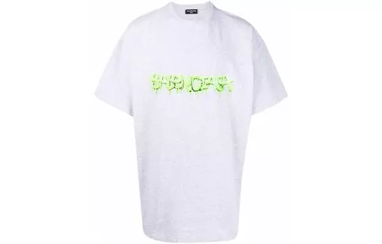 Футболка большого размера Slime Balenciaga, серый