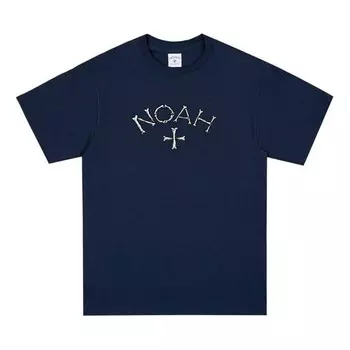 Футболка bones core logo t-shirt 'navy' Noah, синий