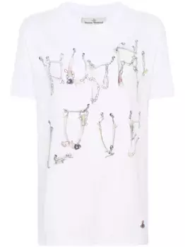 Футболка Bones 'n Chain Vivienne Westwood, белый