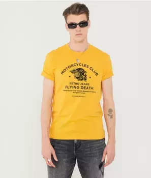 Футболка Bones Retro Jeans, желтый