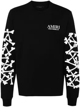 Футболка Bones Stacked AMIRI, черный