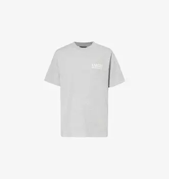 Футболка Bones Stacked, стандартного кроя, из хлопкового джерси Amiri, серый