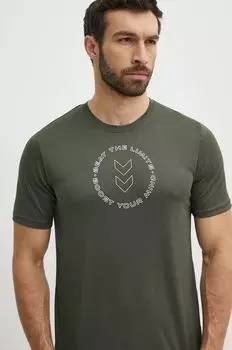 Футболка Boost для тренировок Hummel, зеленый