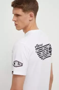 Футболка Boretto из хлопка Ellesse, белый