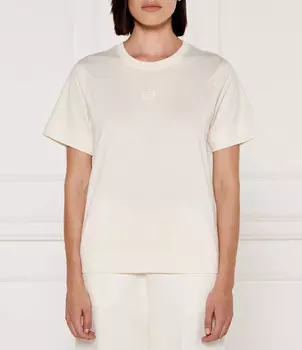 Футболка BOSS BLACK Regular Fit, экрю