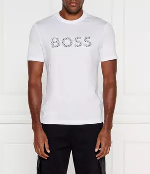 Футболка BOSS BLACK Regular Fit, белый