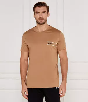 Футболка BOSS BLACK Regular Fit, коричневый