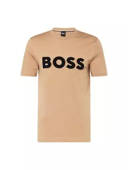 Футболка BOSS Black Tiburt, бежевый