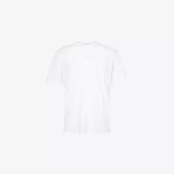 Футболка Boss Green с круглым вырезом и тисненым логотипом, белый